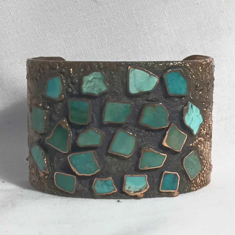 Bell Trading Post copper turquoise Corinthian cuf… - image 2