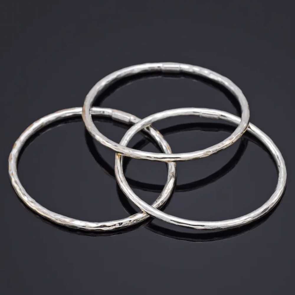 Set of 3 Ippolita Fatto A Mano Sterling Silver Ha… - image 3