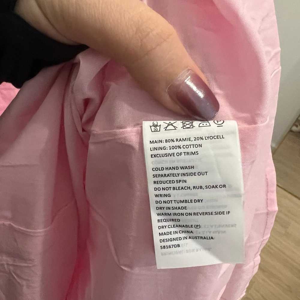 Bardot Size 10 Malina Floral Midi Dress Pink Flor… - image 5