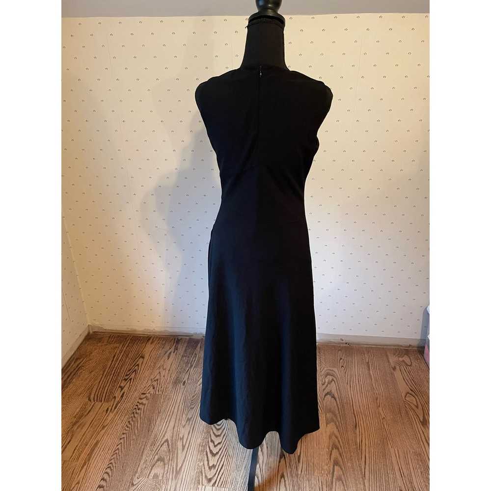 DKNY Black Asymmetrical Maxi Long Dress Size 4 - image 10
