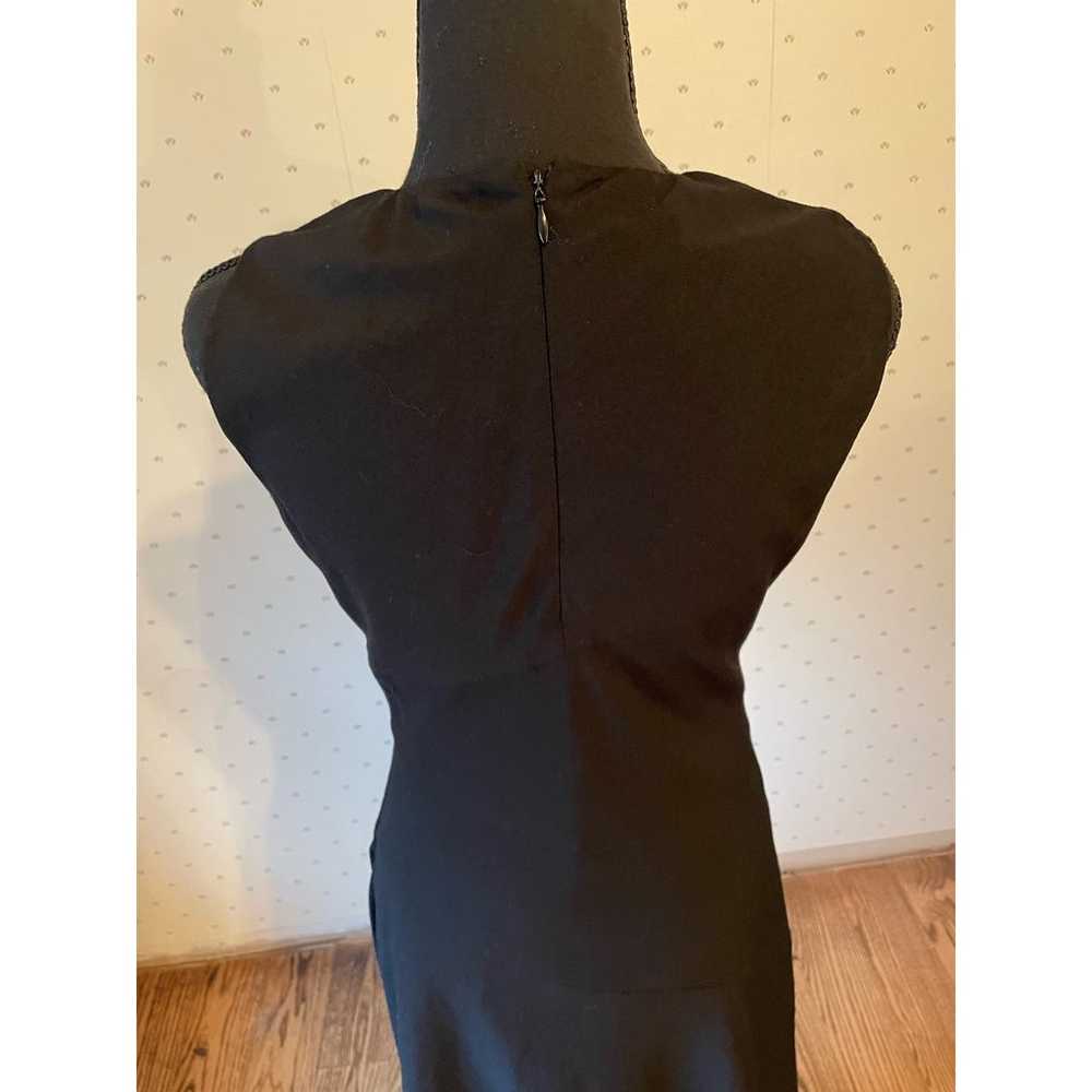 DKNY Black Asymmetrical Maxi Long Dress Size 4 - image 11