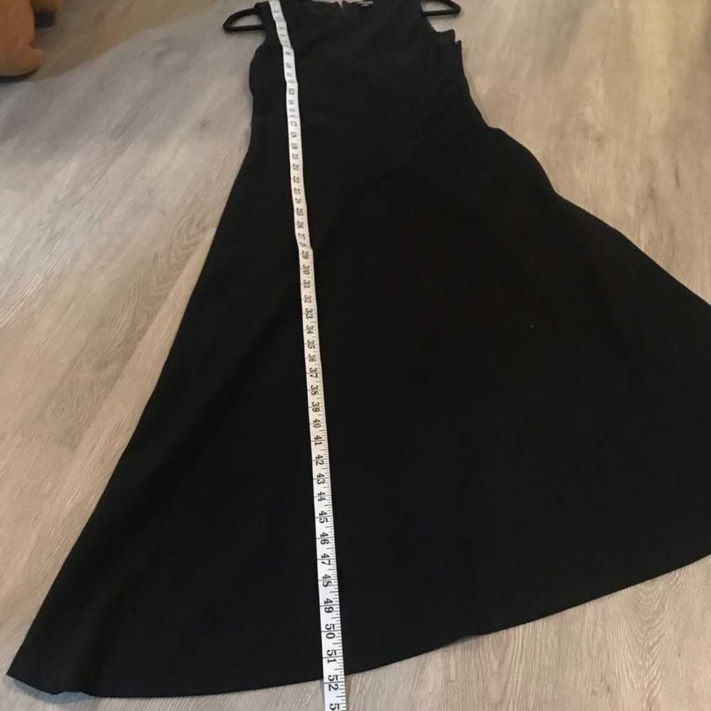 DKNY Black Asymmetrical Maxi Long Dress Size 4 - image 2