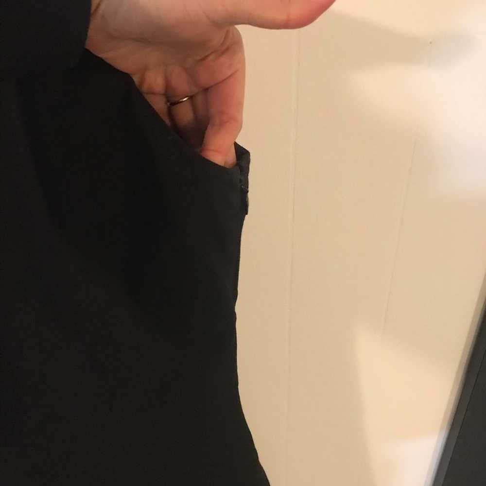 DKNY Black Asymmetrical Maxi Long Dress Size 4 - image 3