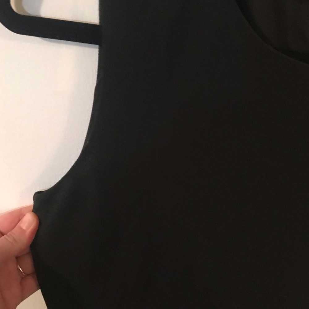 DKNY Black Asymmetrical Maxi Long Dress Size 4 - image 4