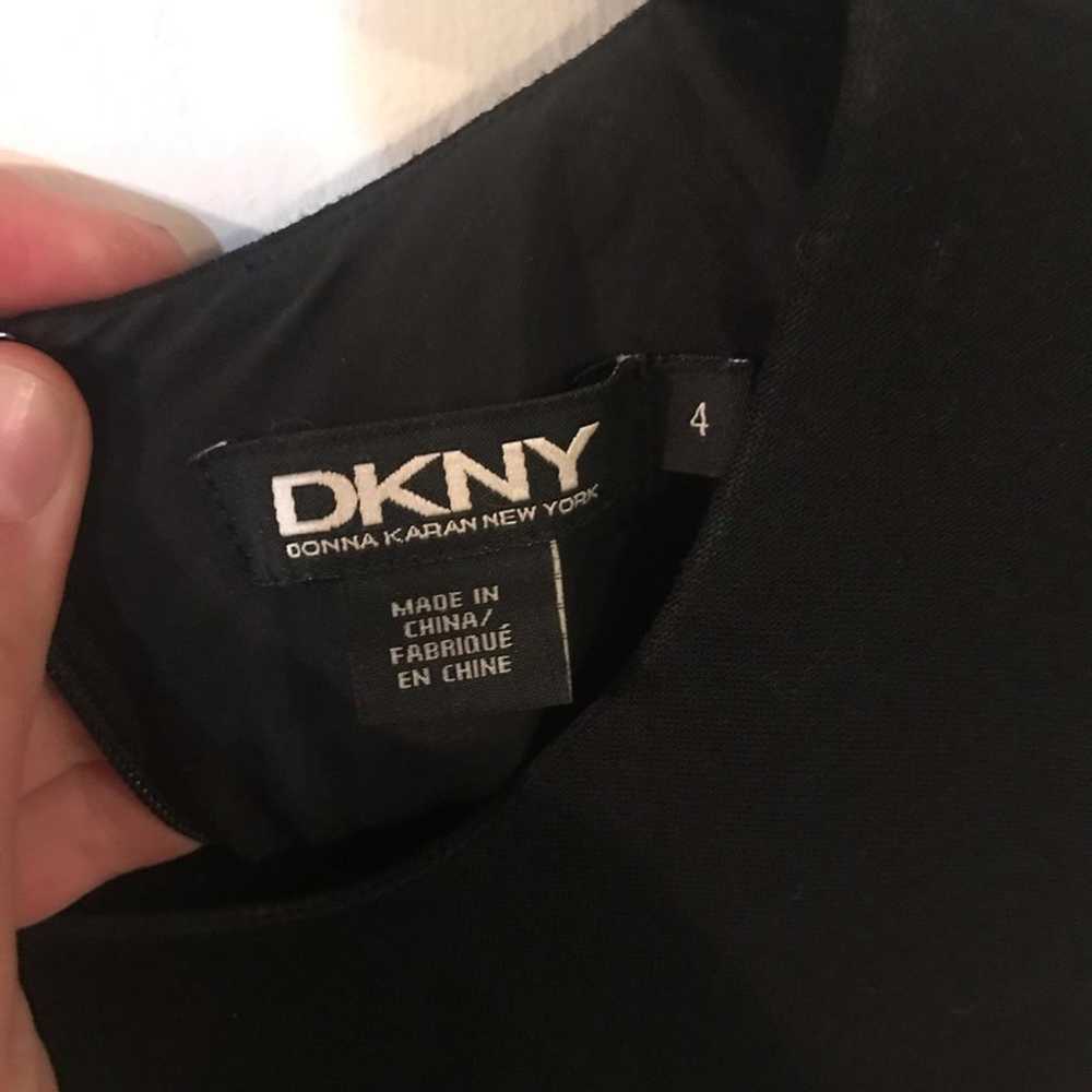 DKNY Black Asymmetrical Maxi Long Dress Size 4 - image 5
