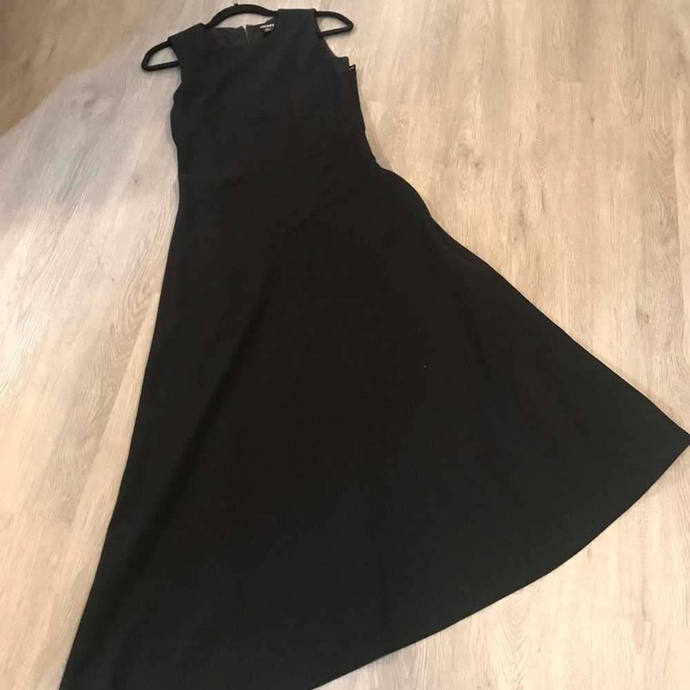 DKNY Black Asymmetrical Maxi Long Dress Size 4 - image 7