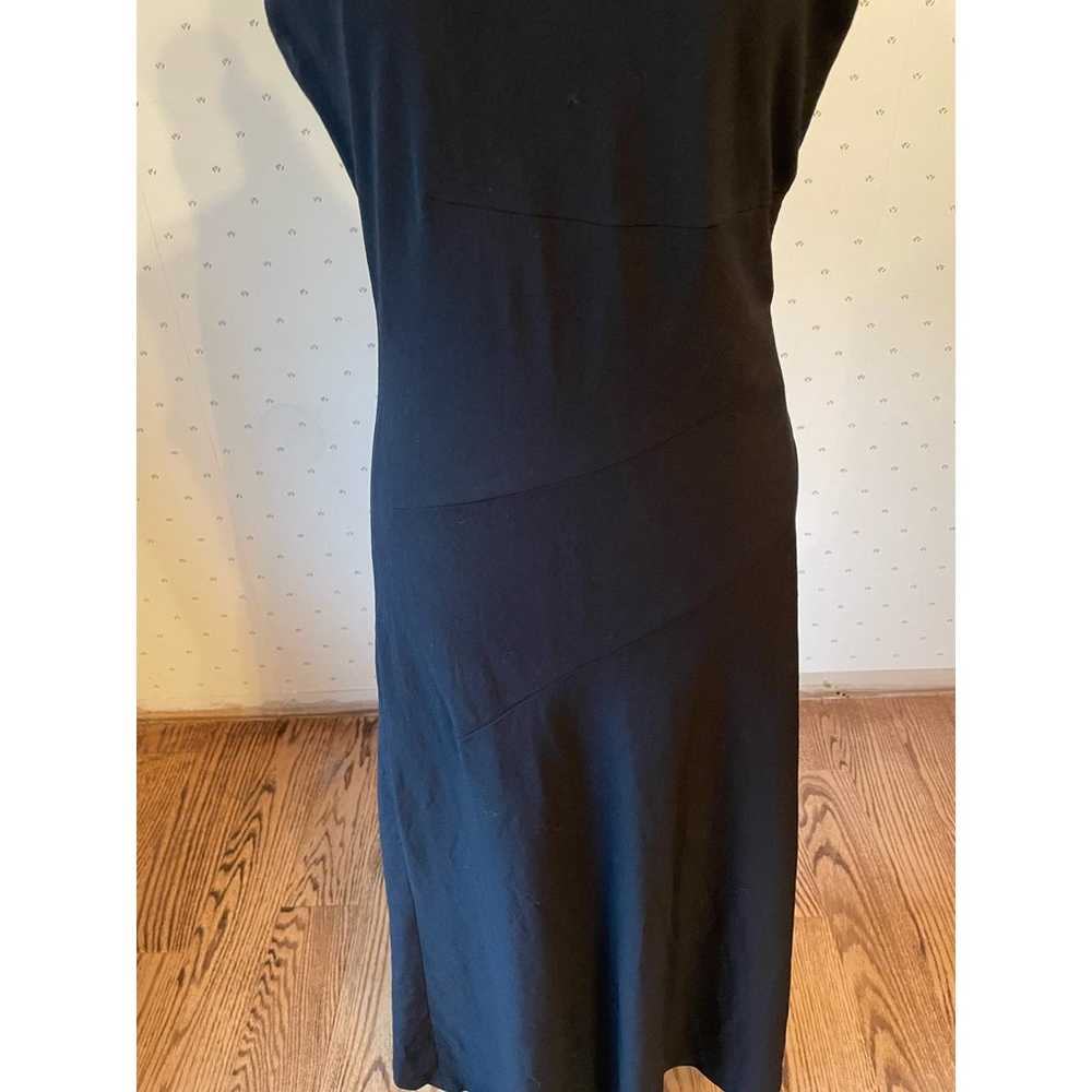 DKNY Black Asymmetrical Maxi Long Dress Size 4 - image 8