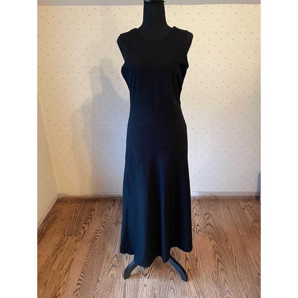 DKNY Black Asymmetrical Maxi Long Dress Size 4 - image 9