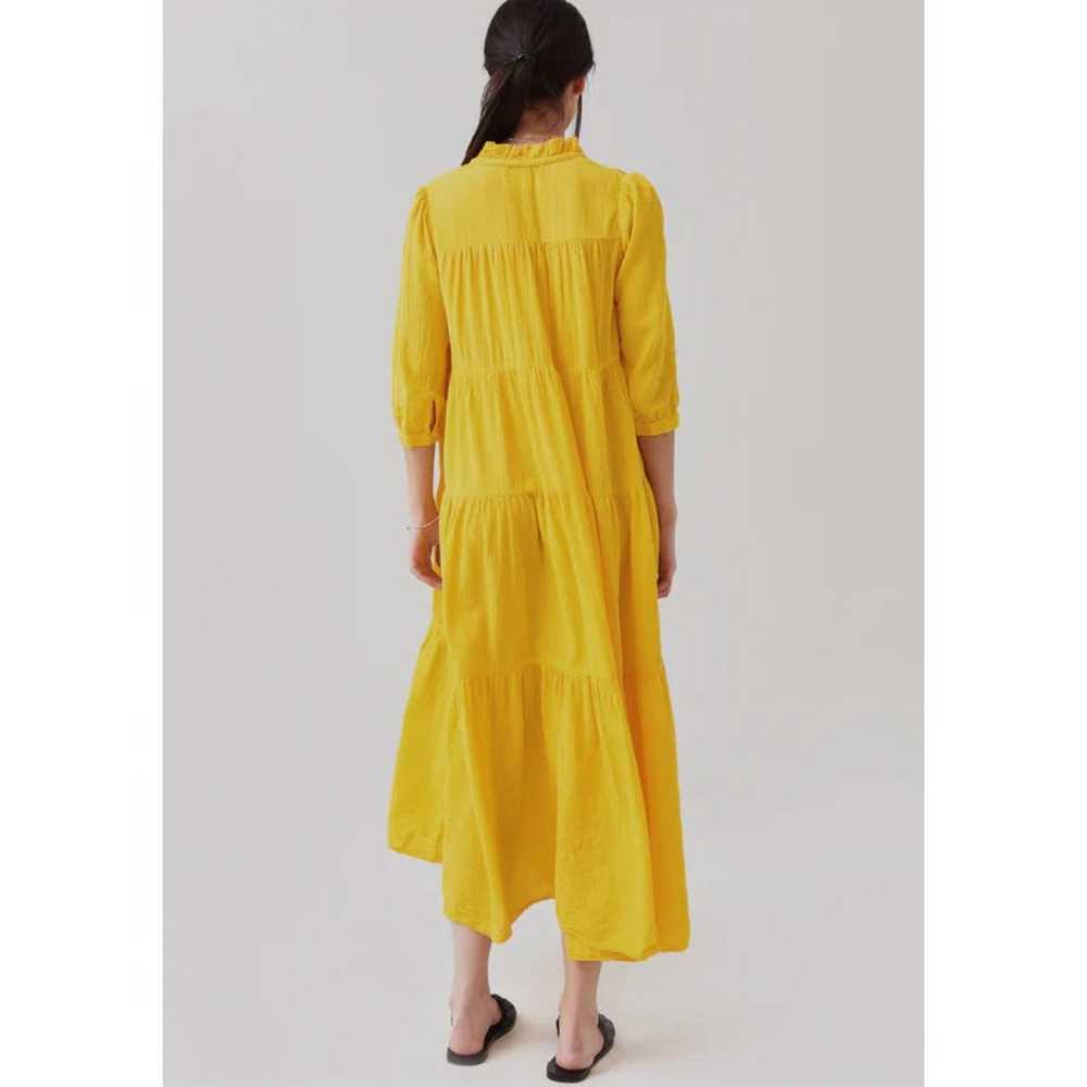HONORINE Long Giselle Dress. Golden Yellow. Small - image 2