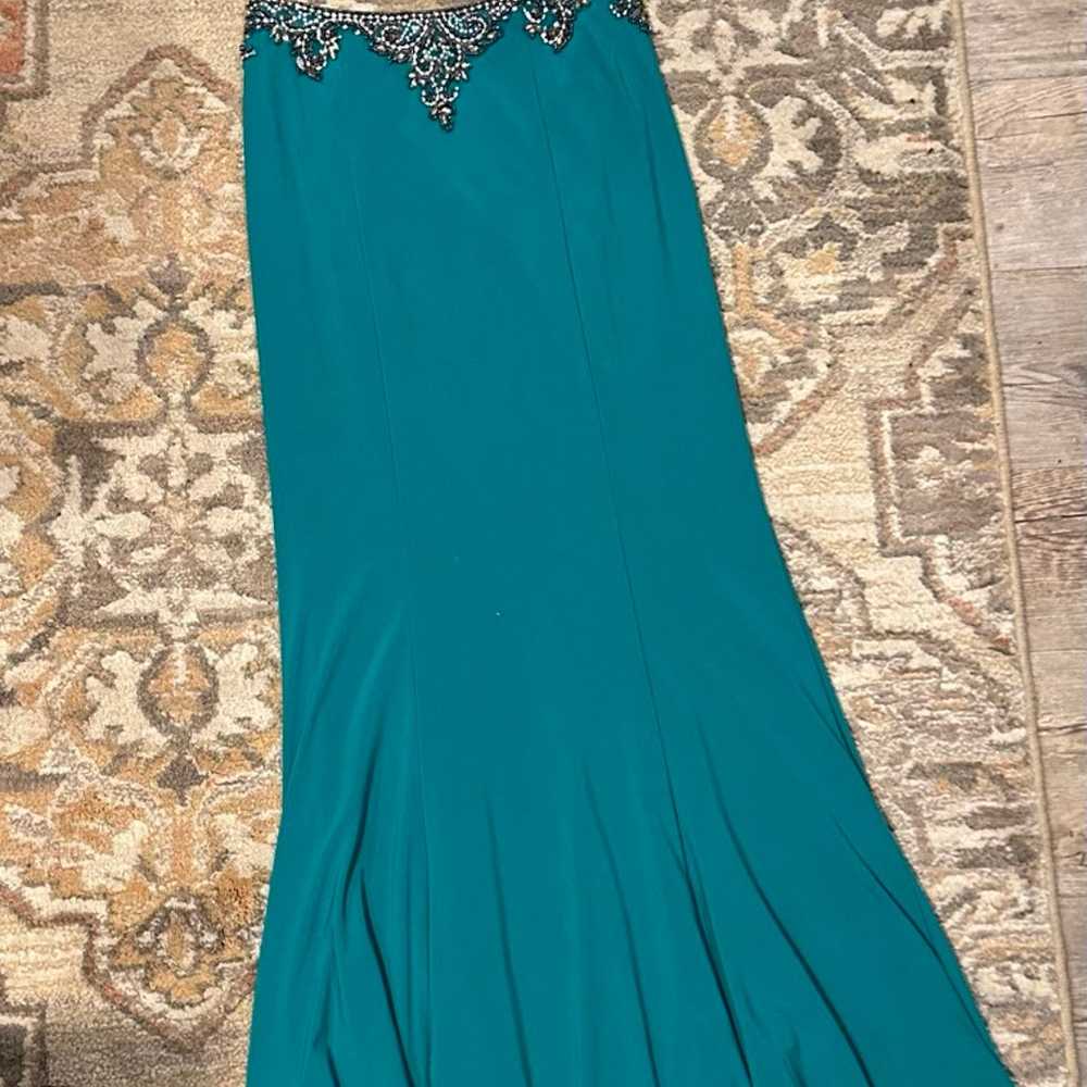 Emerald Two Piece Prom Dress - image 2