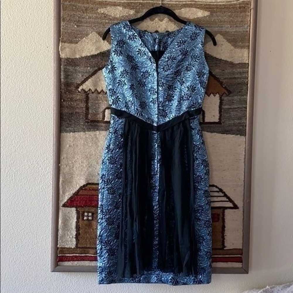 HOLIDAY DRESS VTG 1950’s Metallic cocktail dress - image 6