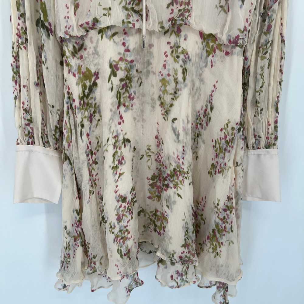 Reiss Lucca Floral Smocked Dress In Floral White - image 6