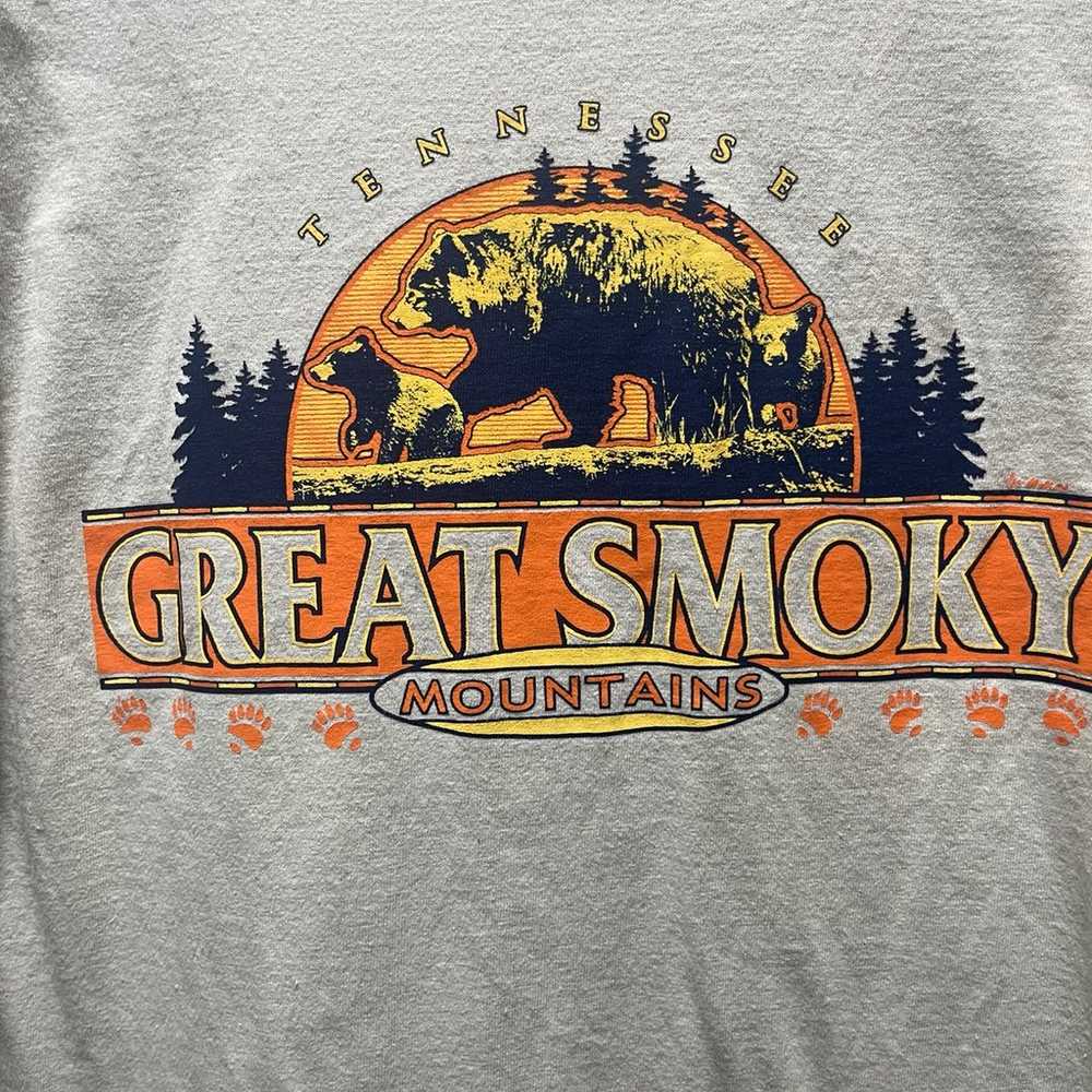 Tennessee Great Smoky Mountains Beige Long Sleeve… - image 2