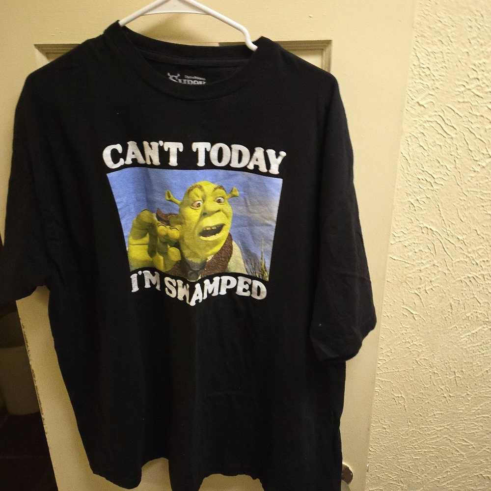 I Cant Today im Swamped Shrek T-shirt Size XXL - image 1