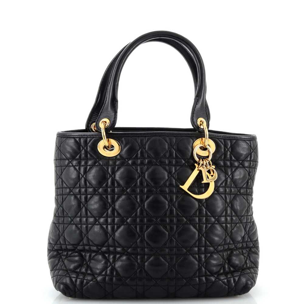Christian Dior Lady Dior Soft Tote Cannage Quilt … - image 1