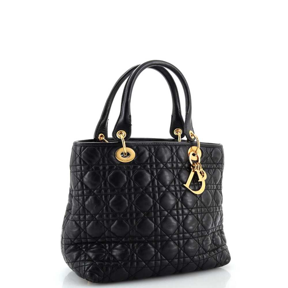 Christian Dior Lady Dior Soft Tote Cannage Quilt … - image 2