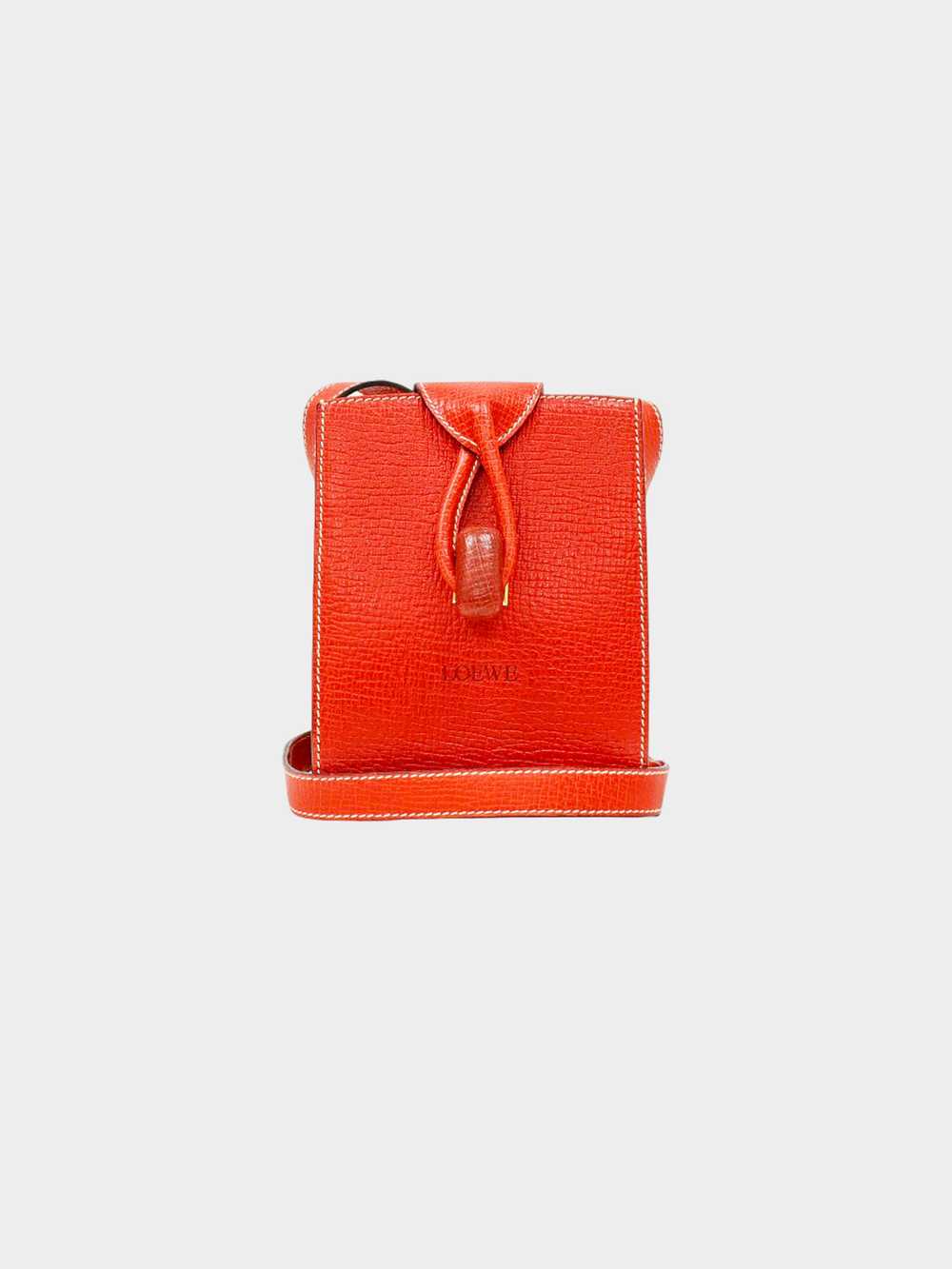 Loewe 2010s Red Mini Toggle Shoulder Bag - image 1