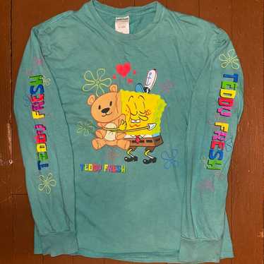 TEDDY FRESH x SPONGEBOB Mint Green Hug Longsleeve… - image 1