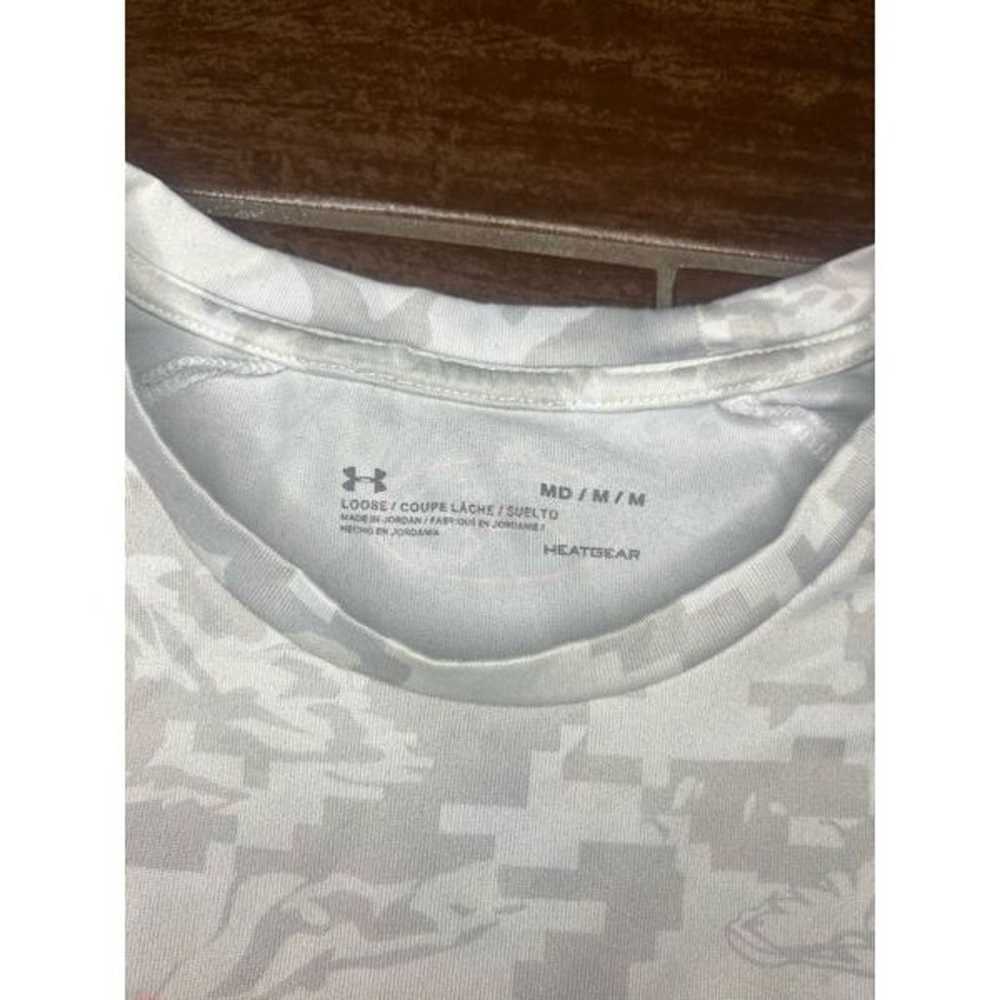 Under Armour grey/white camo quick dri shirt sz m… - image 2