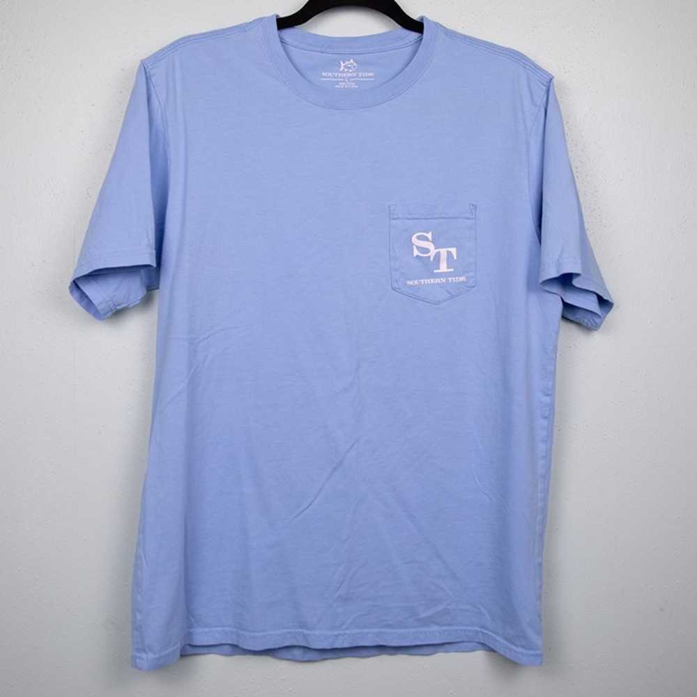 Southern Tide light blue pocket t-shirt-L - image 1