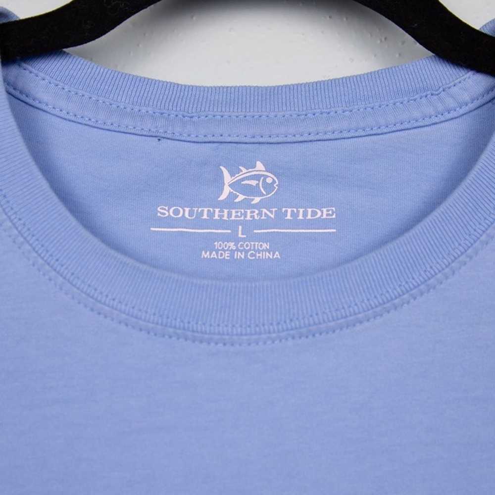 Southern Tide light blue pocket t-shirt-L - image 3