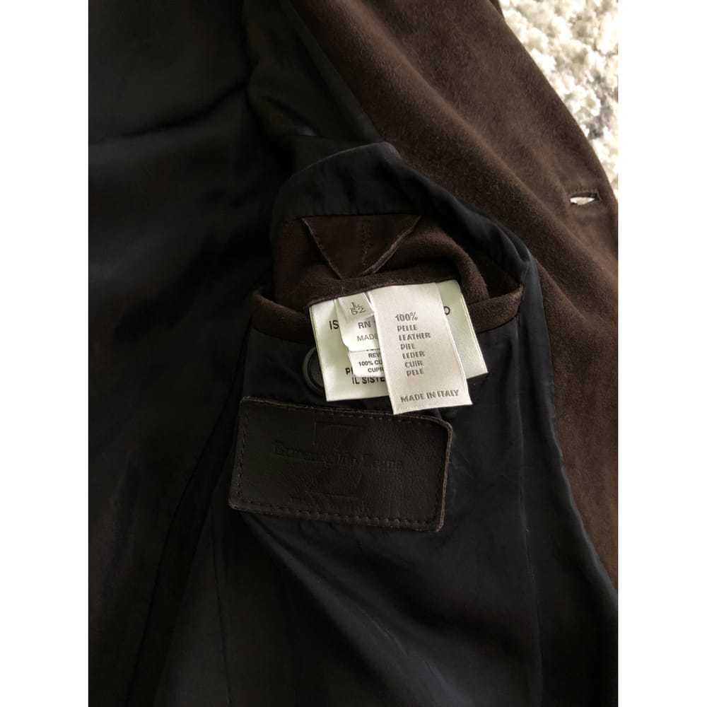 Ermenegildo Zegna Leather coat - image 2