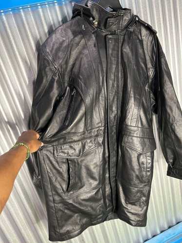 Designer Leather Exchange Multi-Pocket Hooded Tre… - image 1