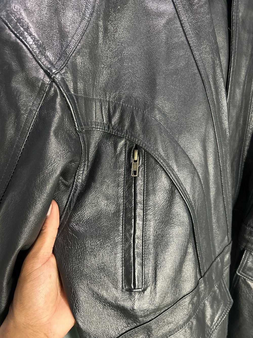 Designer Leather Exchange Multi-Pocket Hooded Tre… - image 3