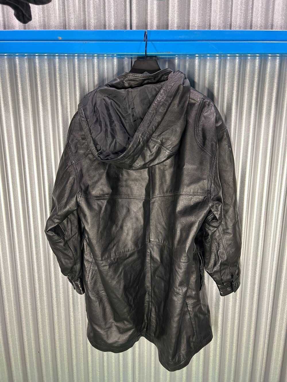 Designer Leather Exchange Multi-Pocket Hooded Tre… - image 7