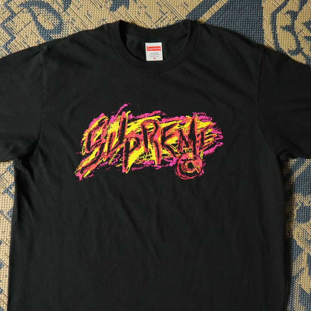 Supreme Supreme Scratch Pixelated Graphic T-shirt - image 2