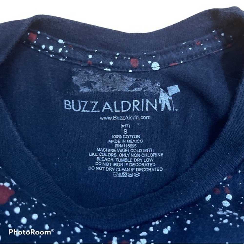 BUZZ ALDRIN nasa blue paint splatter t-shirt mens… - image 2