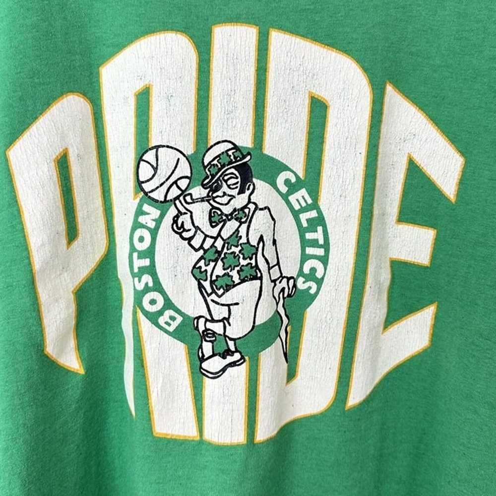 Vtg Boston Celtics Pride MacGregor Sand Knit Sing… - image 2