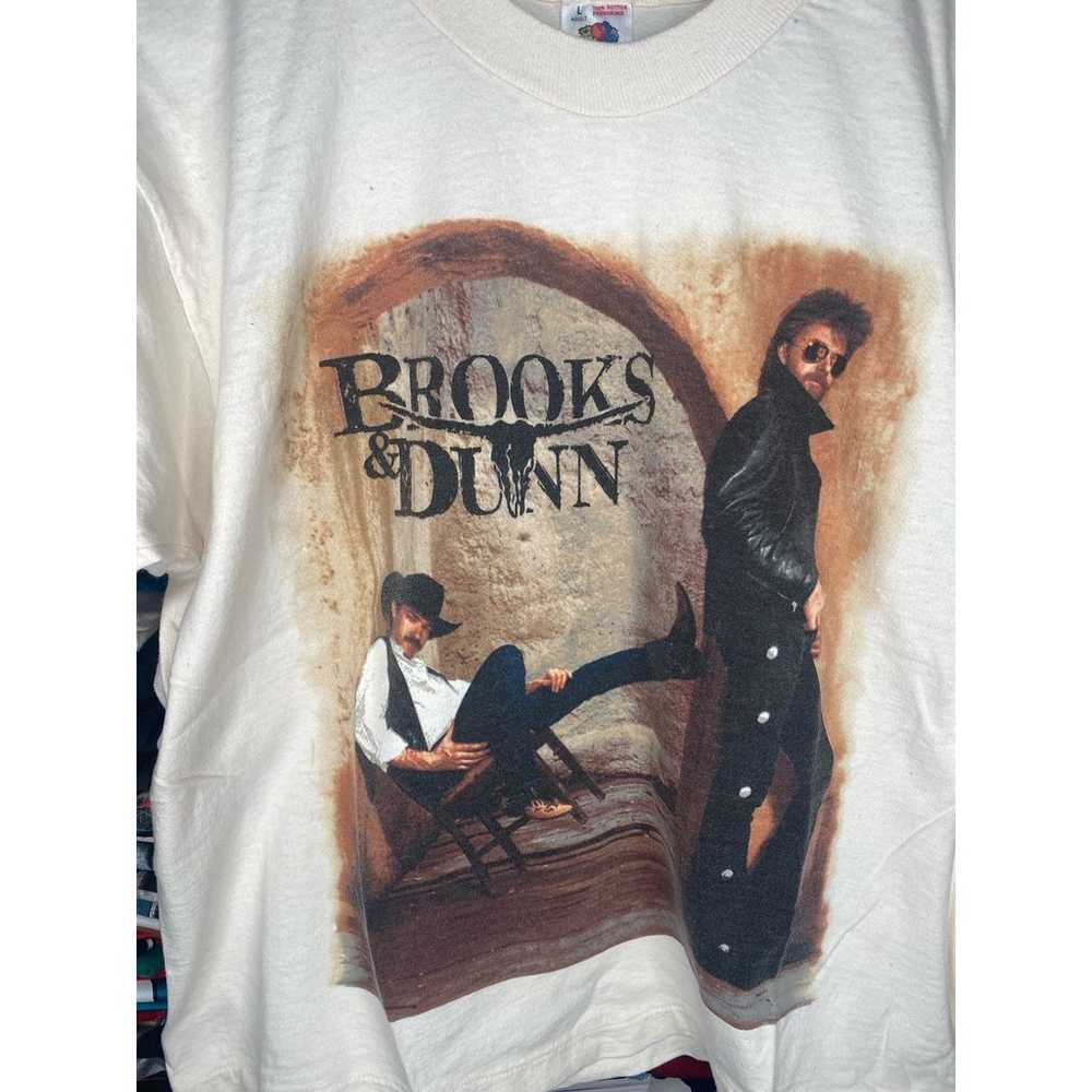 Vintage 90s Brooks & Dunn Waitin on Sundown Men’s… - image 2