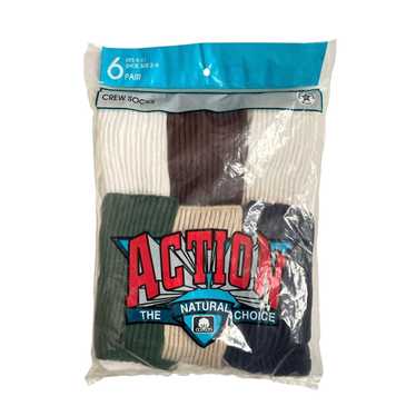 Hanes vintage action crew socks boys size 9-1 1 d… - image 1