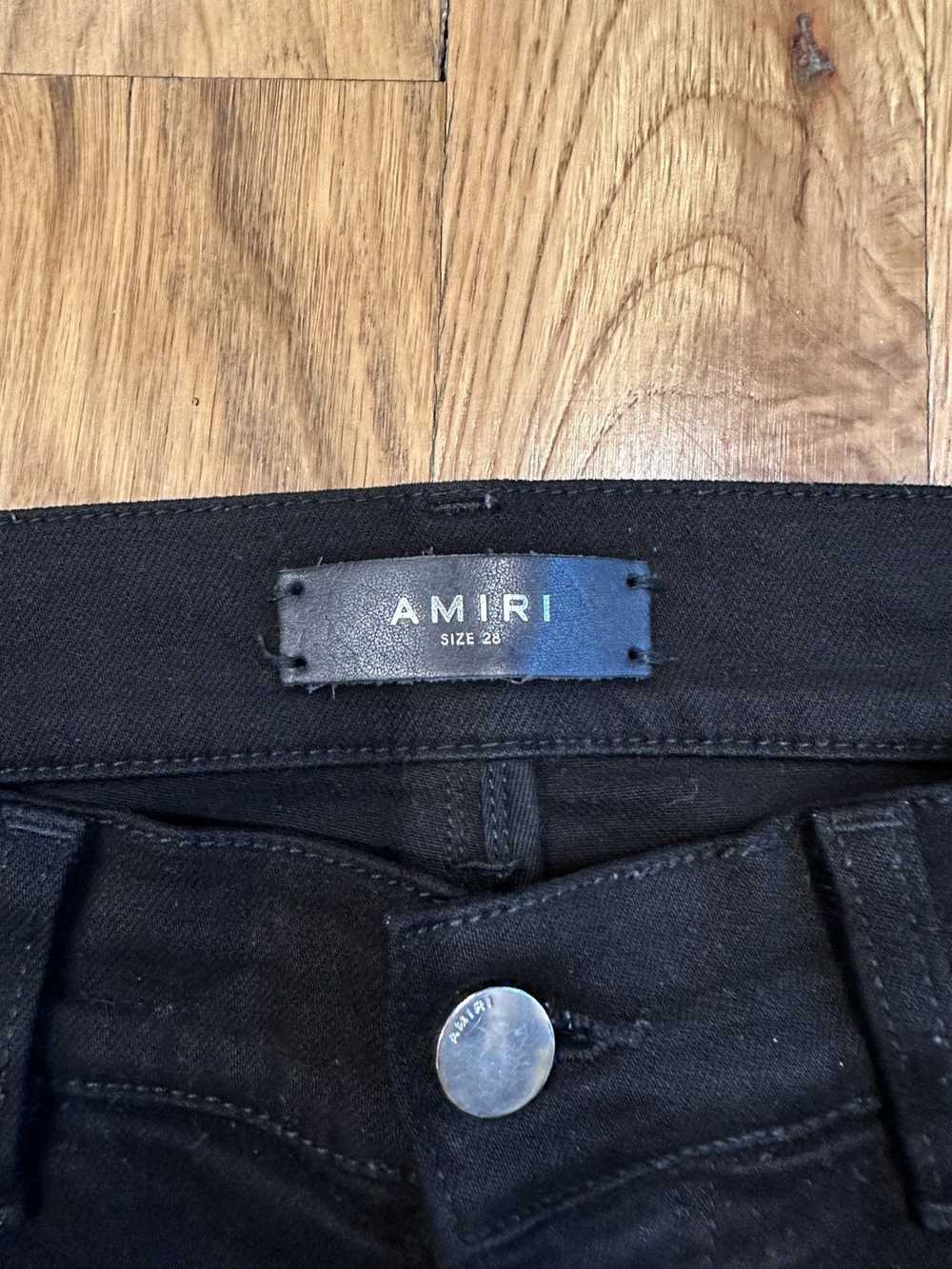 Amiri Amiri MX1 Green Camo Black Denim Jeans Size… - image 4