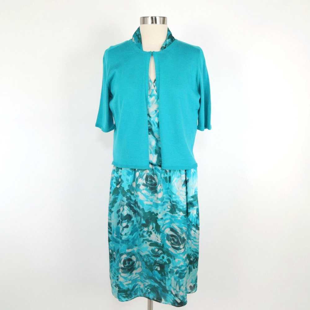 Vintage Armani Collezioni Silk Dress Shrug Set Wo… - image 1