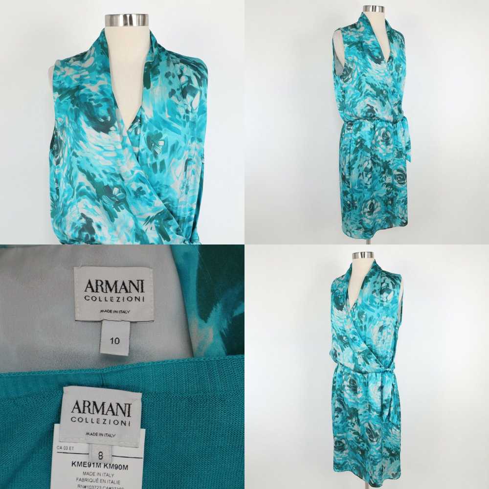 Vintage Armani Collezioni Silk Dress Shrug Set Wo… - image 4