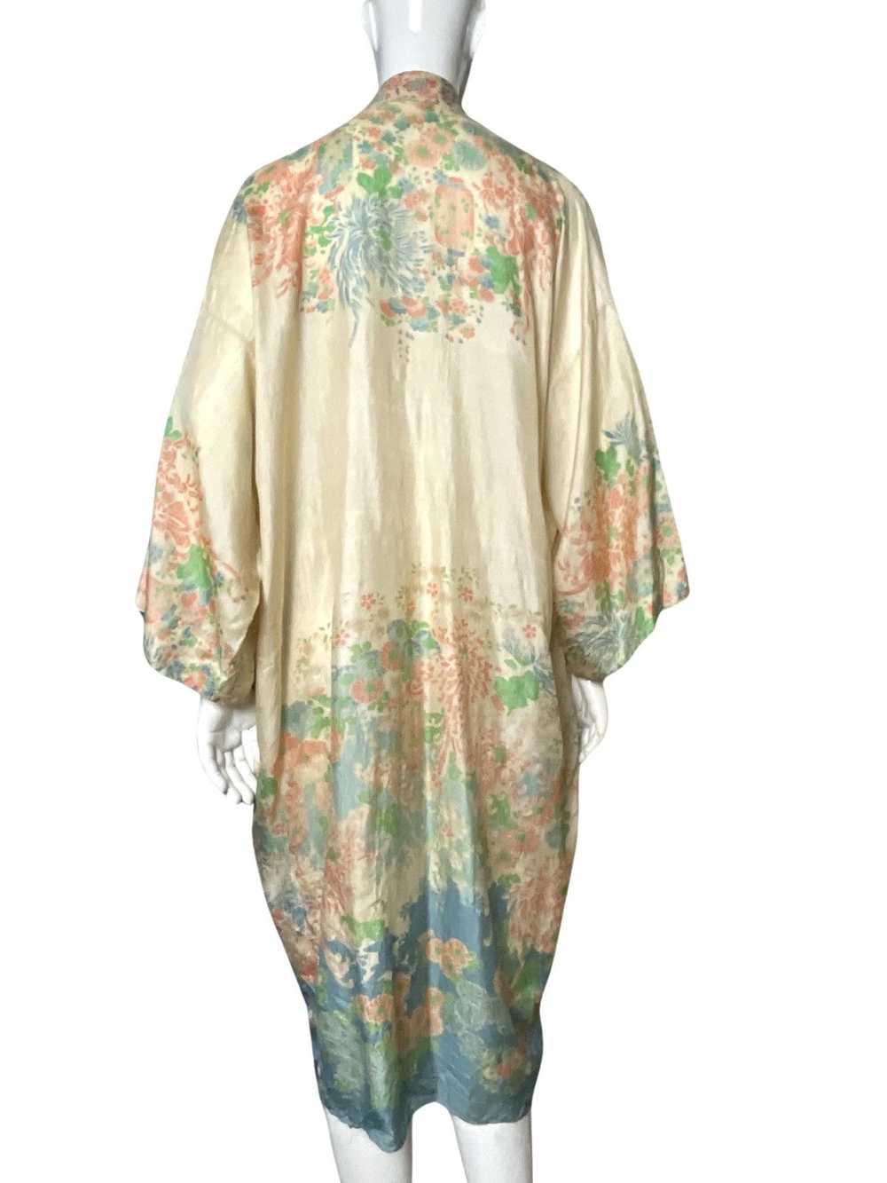 Antique × Vintage Vintage 1920s Silk Kimono Peach… - image 2