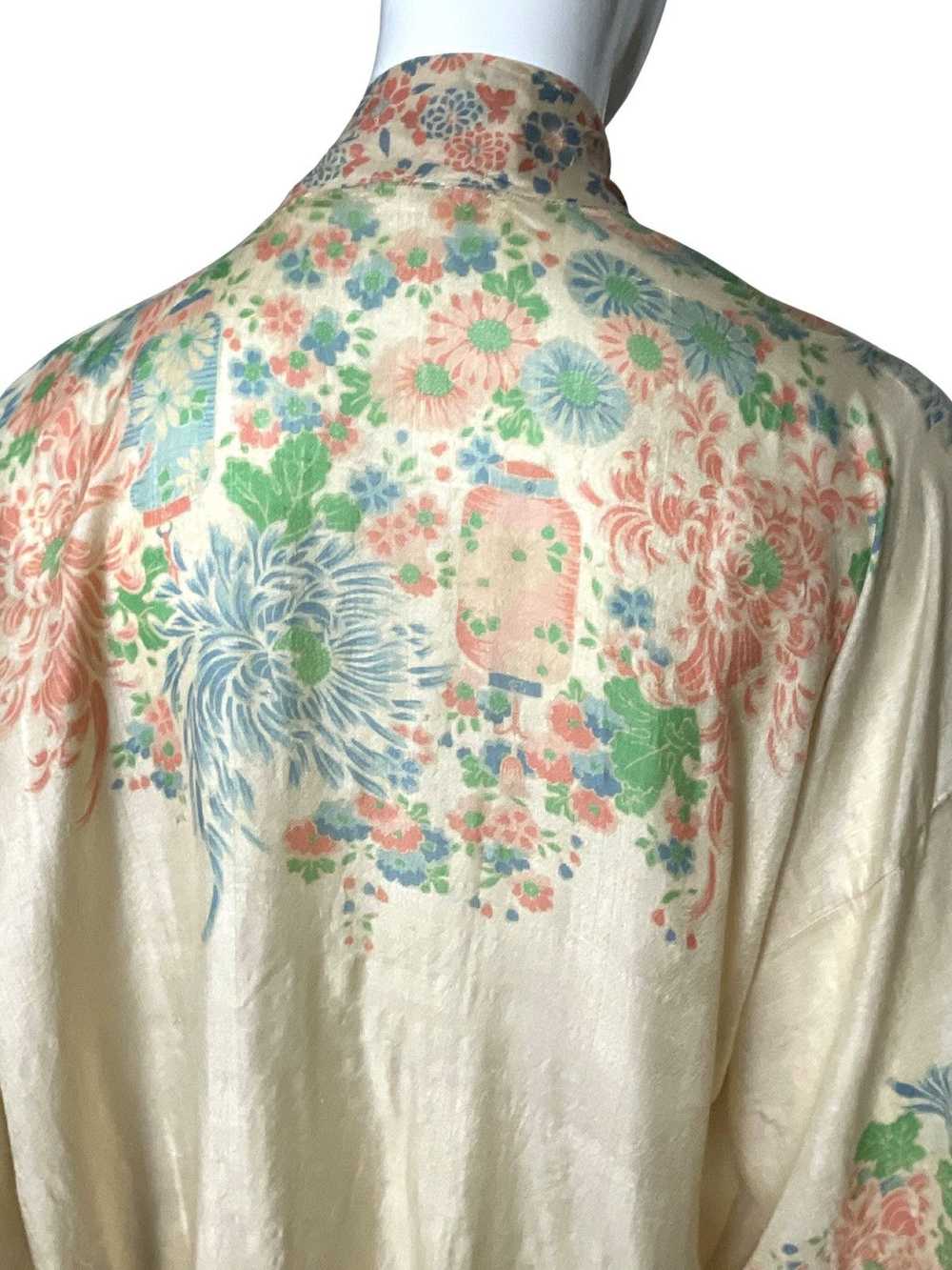 Antique × Vintage Vintage 1920s Silk Kimono Peach… - image 3