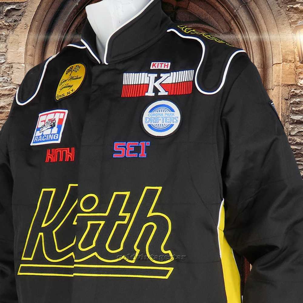 Other Kith Racing Patches Snap Satin Jacket M Bol… - image 12