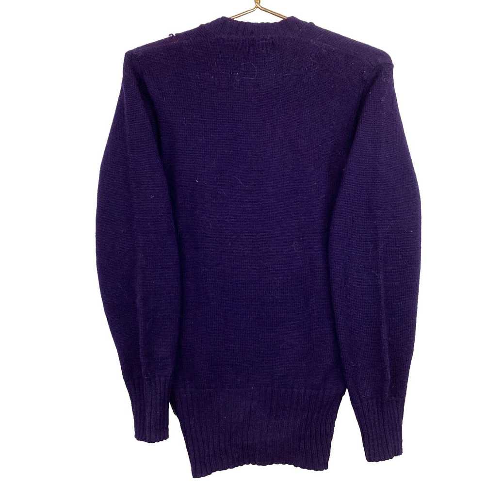 Vintage Vintage Wool Knit Varsity Sweater Size Sm… - image 2