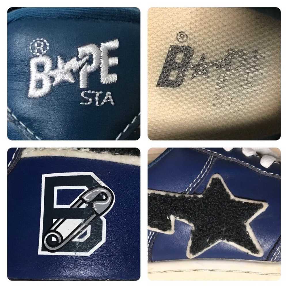Bape Leather BAPE STA sneakers a bathing ape shoe… - image 9