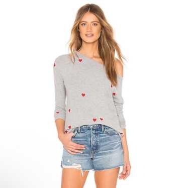 Chaser LA Chaser Love Knit Dolman Top in Heather G