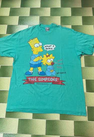 Vintage 1990 Bart & Maggie Simpson What a Baby Suc