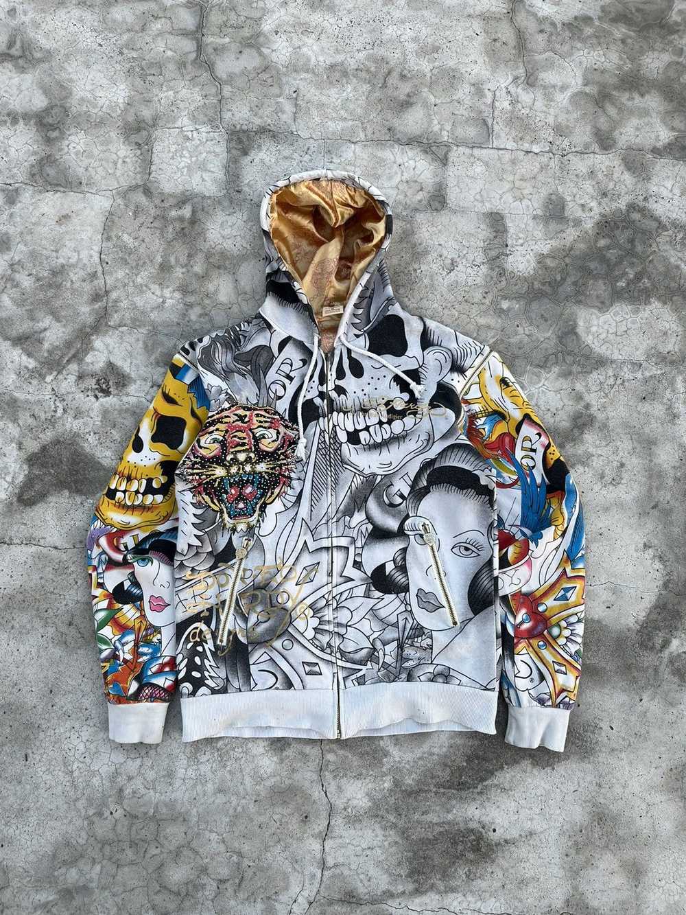 Ed Hardy × Japanese Brand Rare Y2K detachable Edh… - image 2