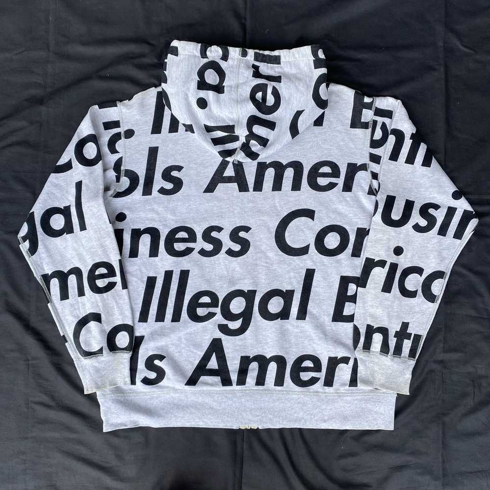 Supreme Supreme illegal business america zip hood… - image 5