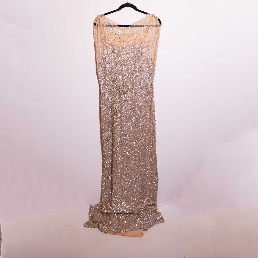 Jenny Packham Jenny Packham Allover Gold Sequin Beaded - Gem