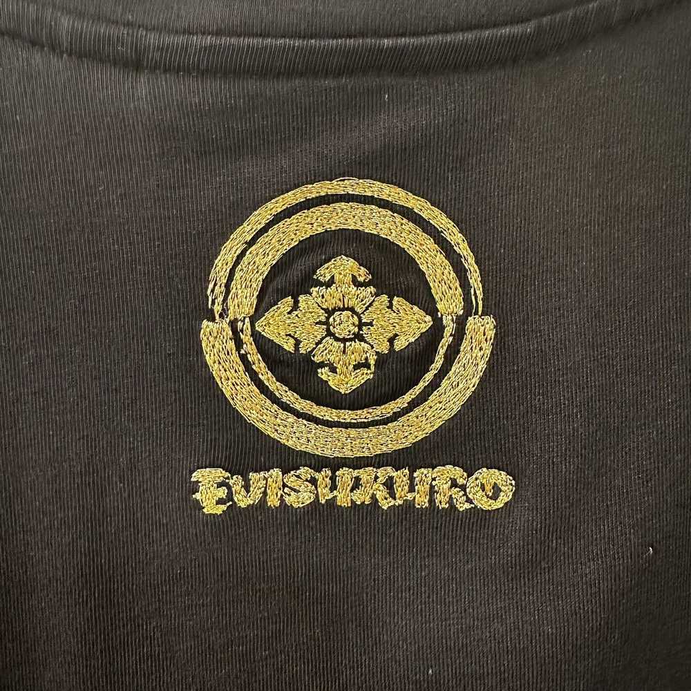 Evisu Evisu Black Gold Embroidered Logo Tee - image 5