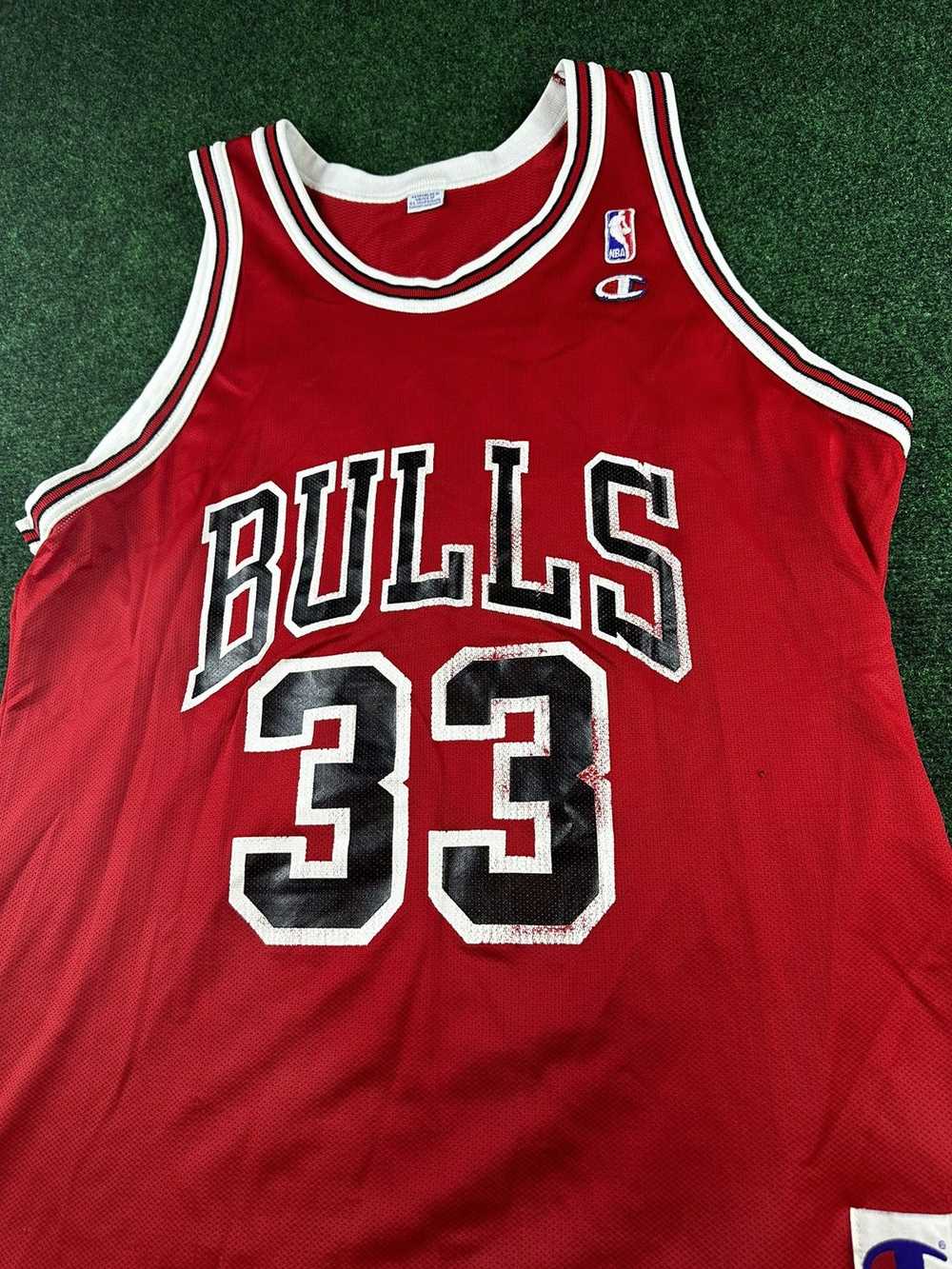 Champion × Chicago Bulls × Vintage Vtg 90s Scotti… - image 2