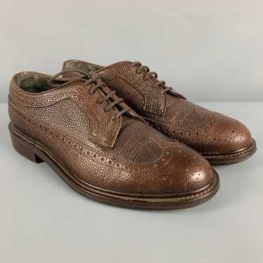 Suitsupply Brown Perforated Wingtip Lace Up Shoes